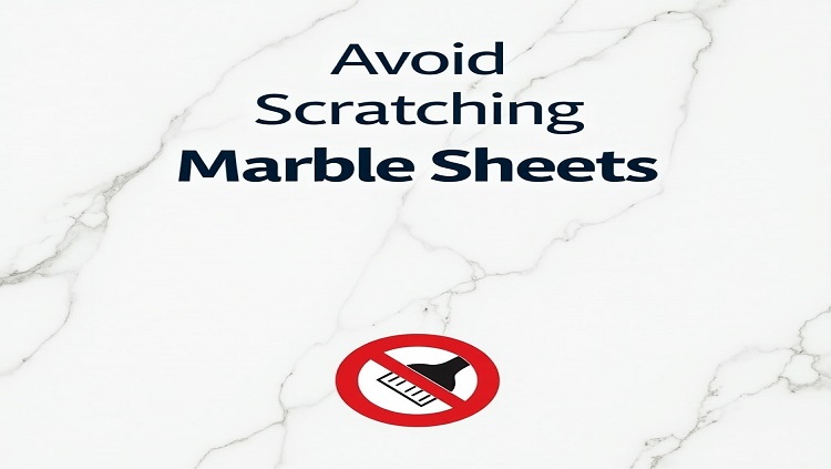 Avoid Scratching Marble Sheets by Skipping Harsh Cleaning Tools