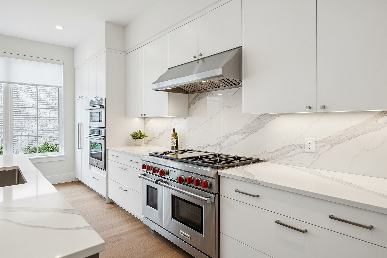 durable marble sheet back splash for modern kitchen 