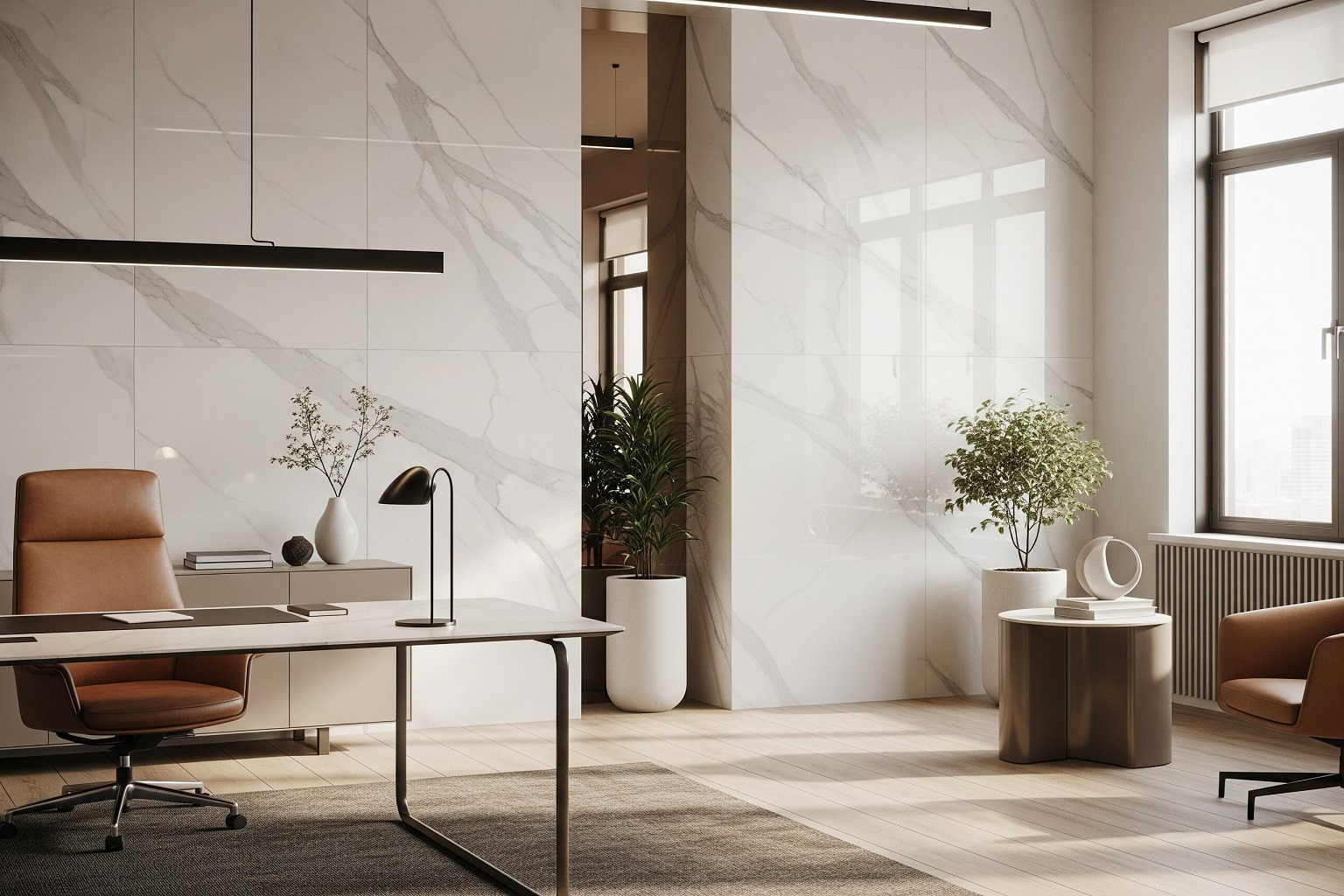 office feature walls