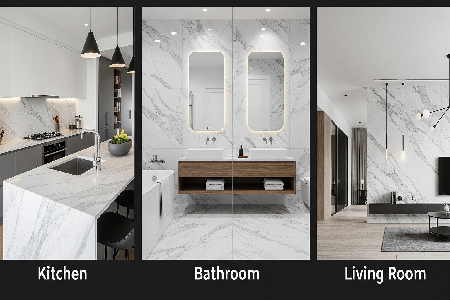 Suitability for Different Spaces (Kitchen, Bathroom, Living Room)