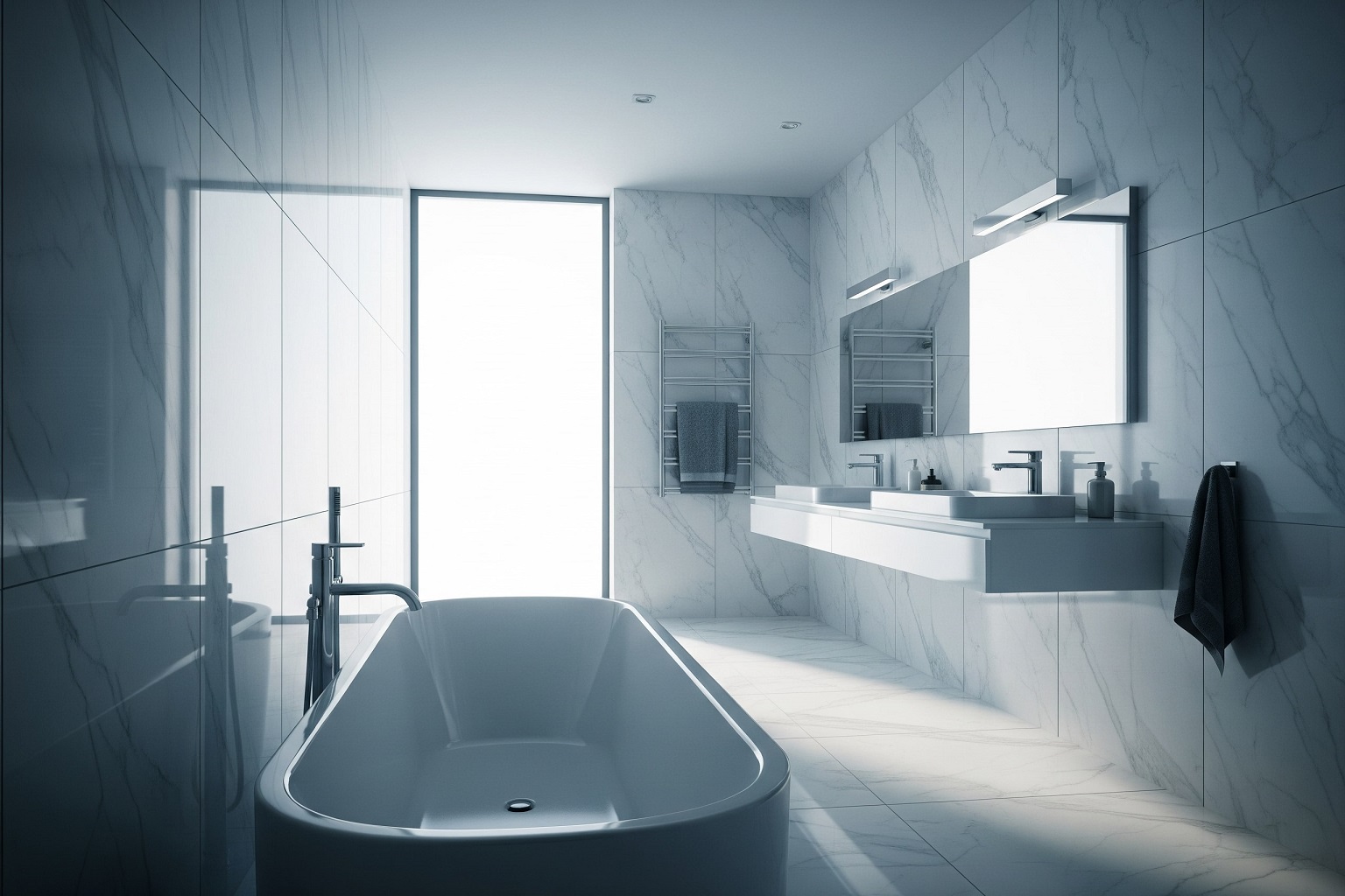 waterproof marble wall panels for stylish bathroom