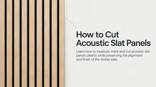 How to cut acoustic slat panels – EMU Design guide