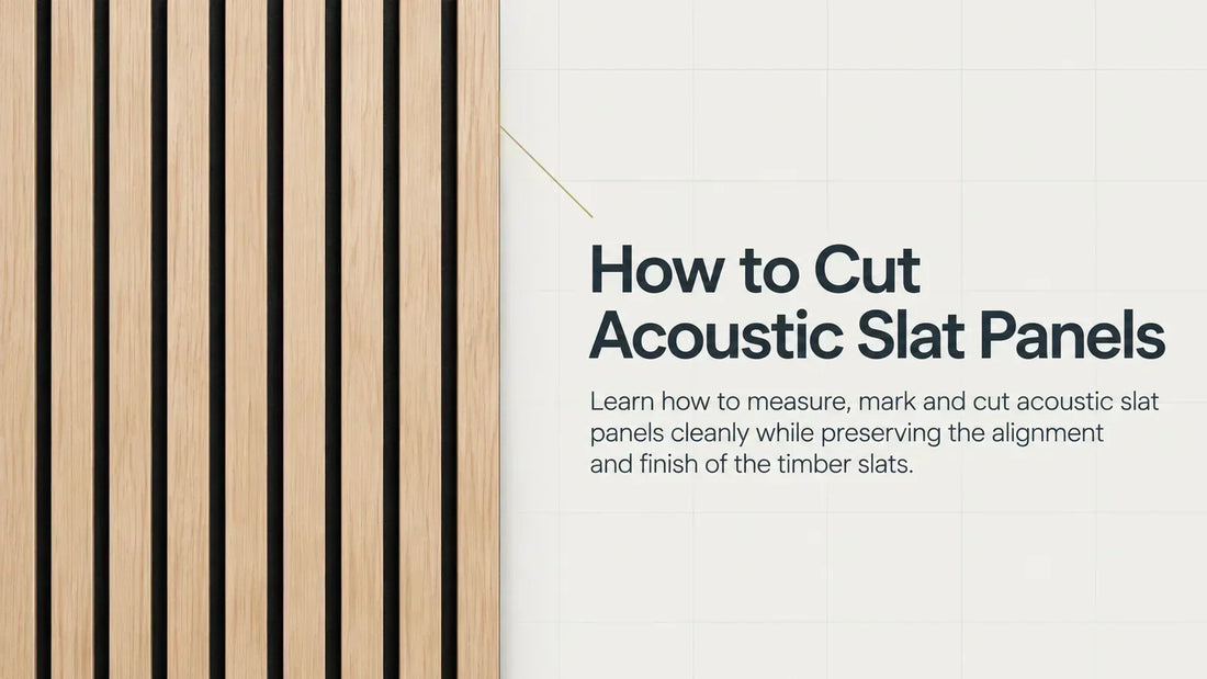 How to cut acoustic slat panels – EMU Design guide
