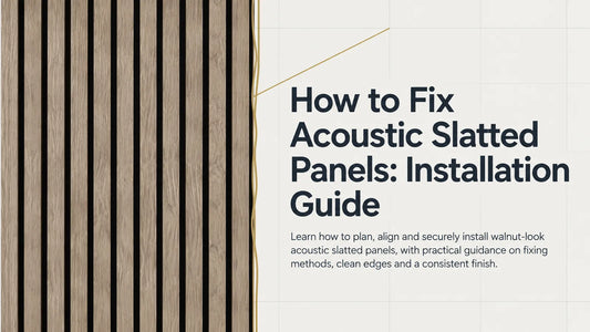 How to Fix Acoustic Slatted Panels to a Wall?