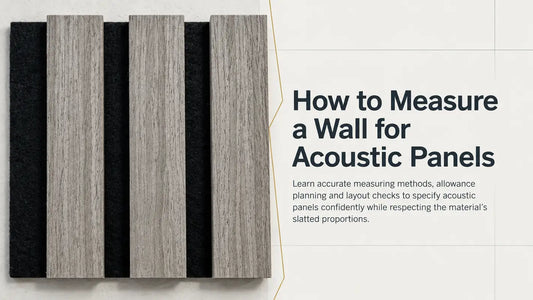 How to measure a wall for acoustic slat panels before ordering