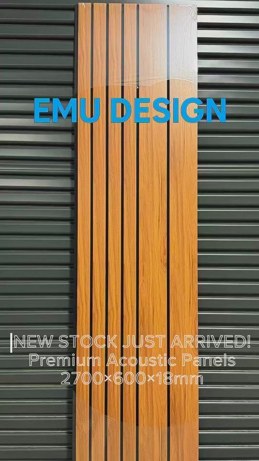 Black P42 Acoustic Slat Wall Panel